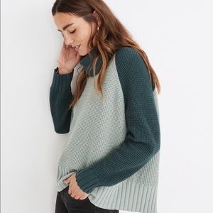 Madewell Colorblock Eastbrook Turtleneck Sweater
